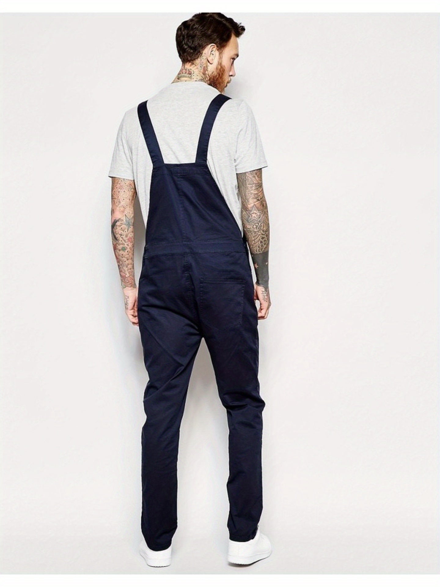 Men's Denim Overalls - Pocket Detail – Sizes M–XXXL – view 14