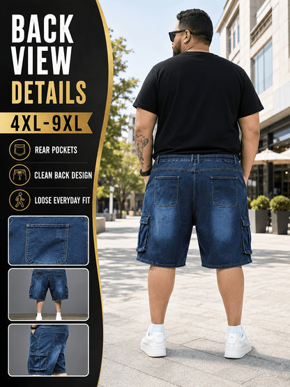 Men's Denim Shorts - Drawstring Waist – view 2