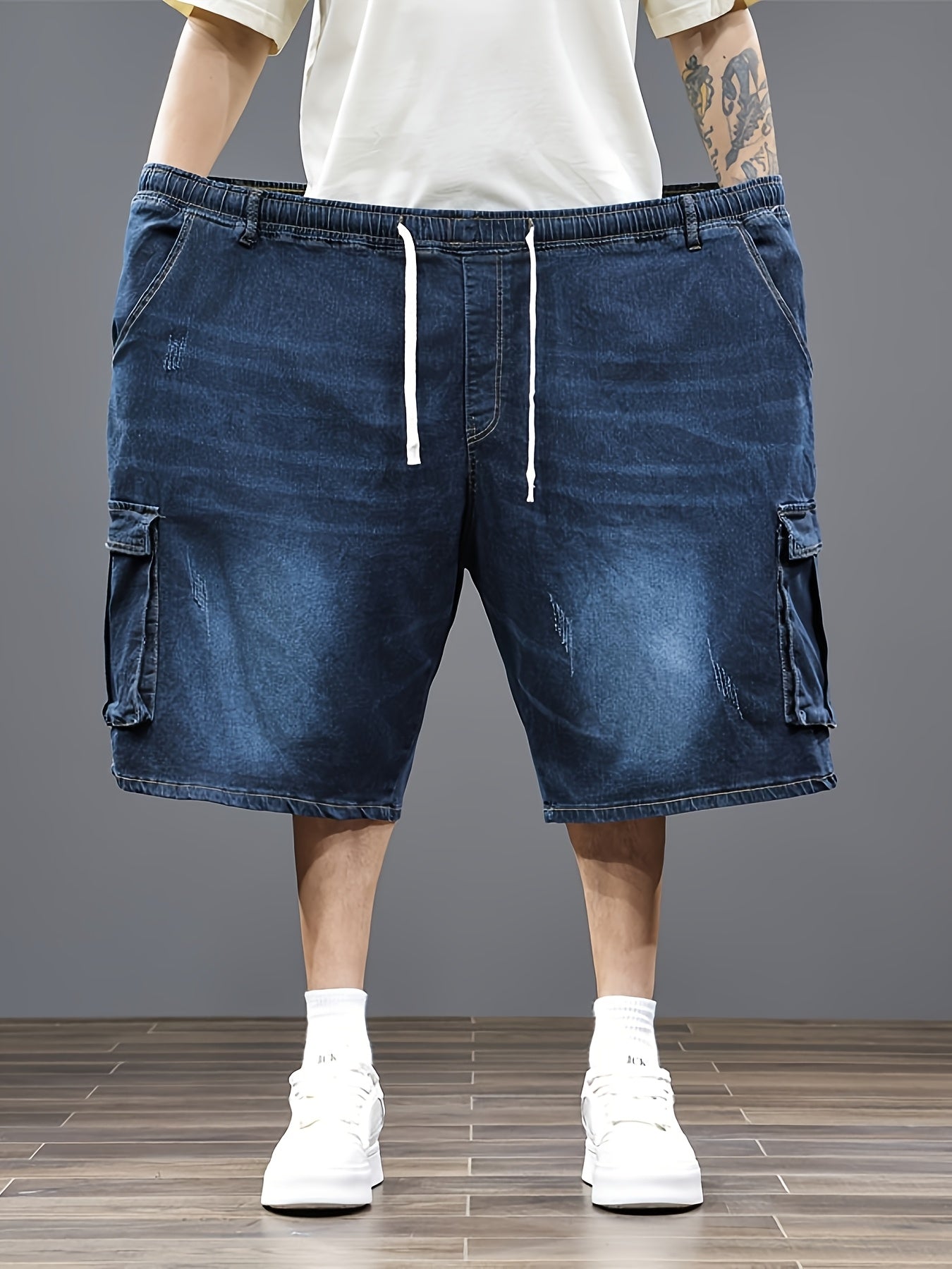 Men's Denim Shorts - Drawstring Waist – view 10