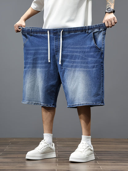 Men's Denim Shorts - Elastic Waist – view 16