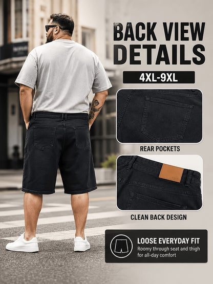 Men's Denim Shorts - Relaxed Fit With Pockets – view 3