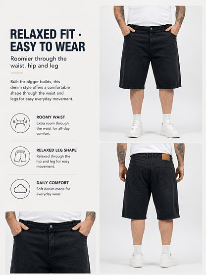 Men's Denim Shorts - Relaxed Fit With Pockets – view 5