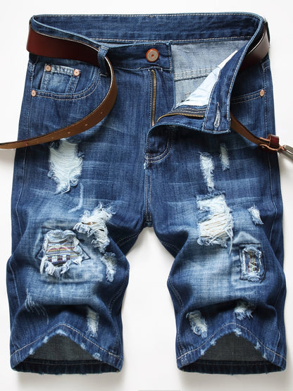 Men's Denim Shorts - Stretch With Pockets – Blue option – view 5