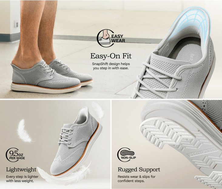 Men's Dress Shoes & Oxfords - Breathable Comfort & Lightweight Design – view 11