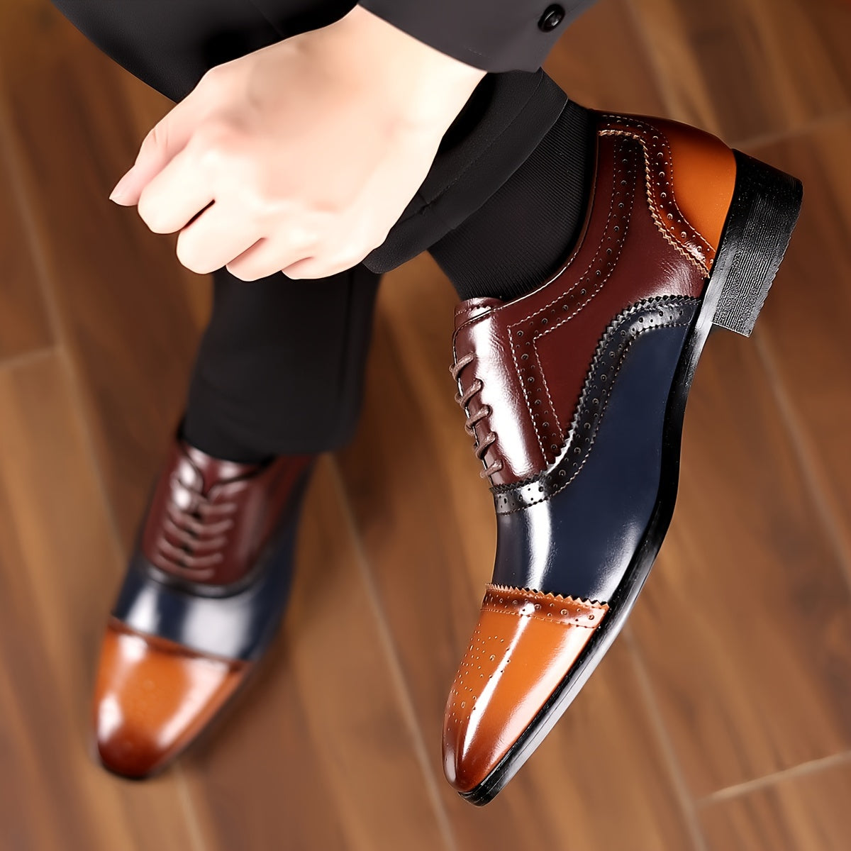 Men's Dress Shoes & Oxfords - Breathable Mesh Non-Slip Sole for Everyday Wear – view 3