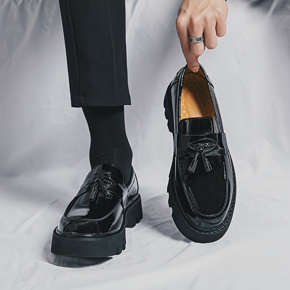 Men's Dress Shoes & Oxfords - Everyday Comfort & Durable Sole – Black detail view