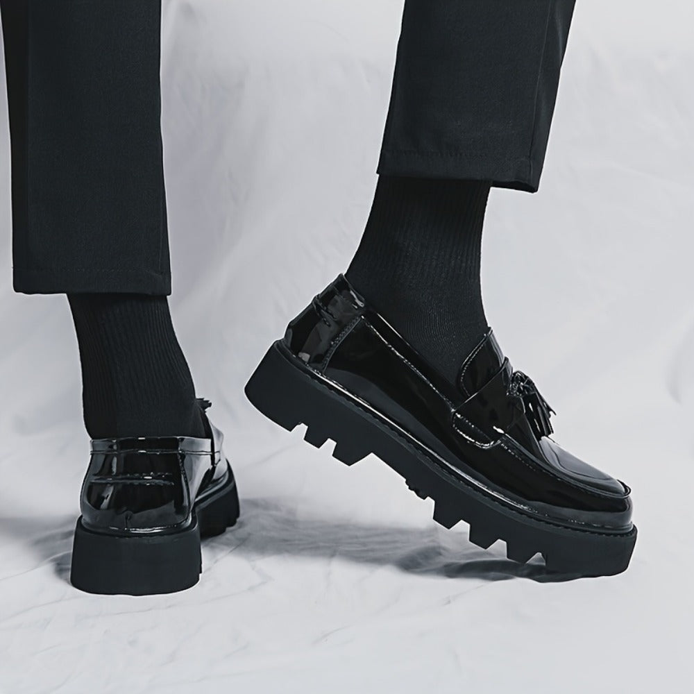 Men's Dress Shoes & Oxfords - Everyday Comfort & Durable Sole – Black detail view