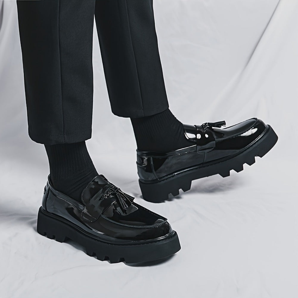 Men's Dress Shoes & Oxfords - Everyday Comfort & Durable Sole – Black detail view