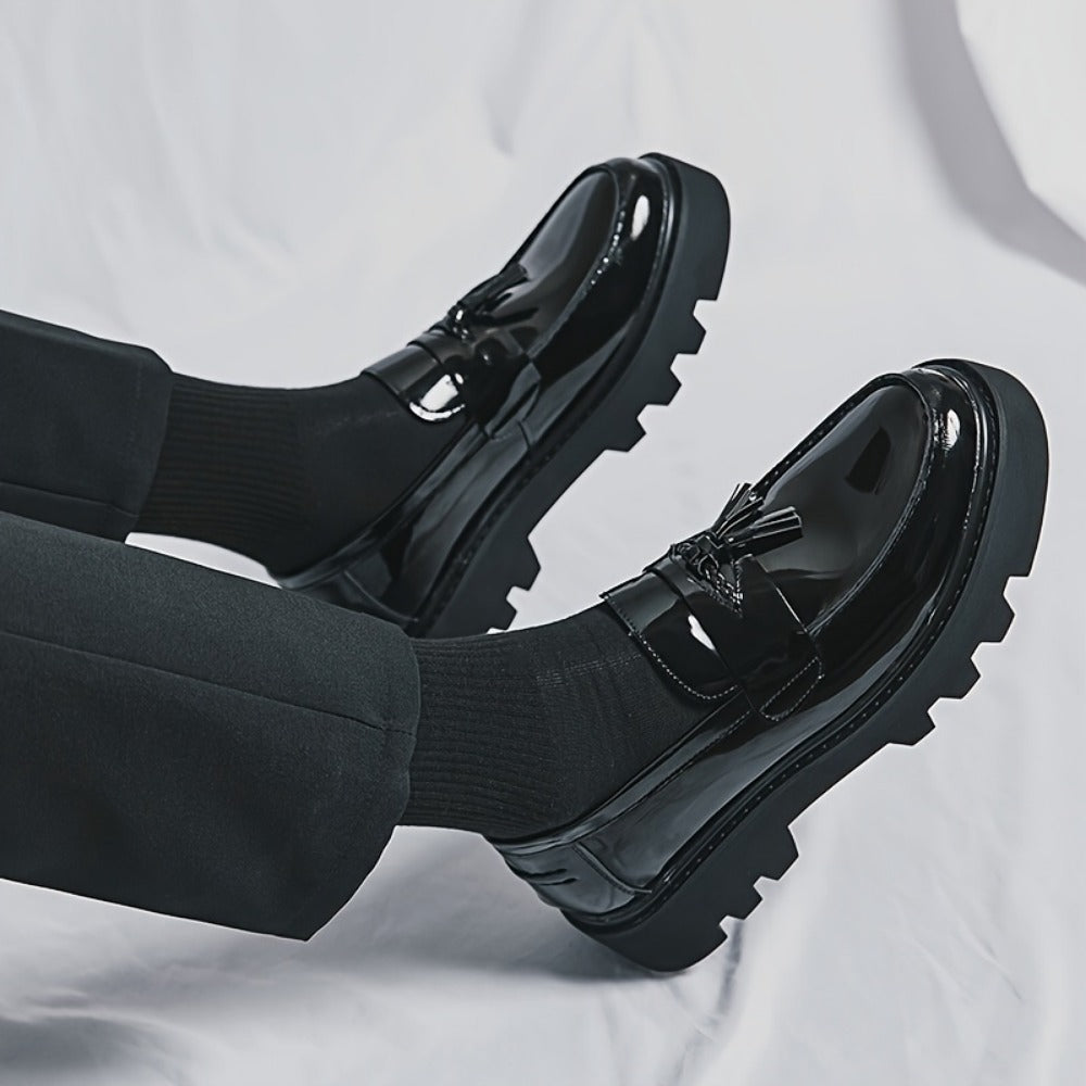 Men's Dress Shoes & Oxfords - Everyday Comfort & Durable Sole – Black detail view