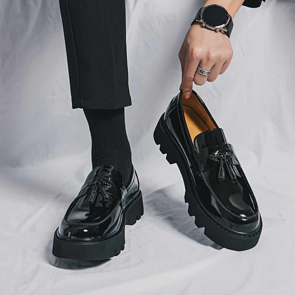 Men's Dress Shoes & Oxfords - Everyday Comfort & Durable Sole – Black detail view