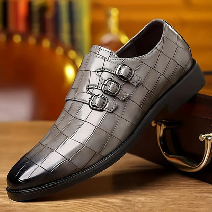 Men's Dress Shoes & Oxfords - Everyday Comfort & Durable Sole – Blue / Dark Brown – Blue option – view 2