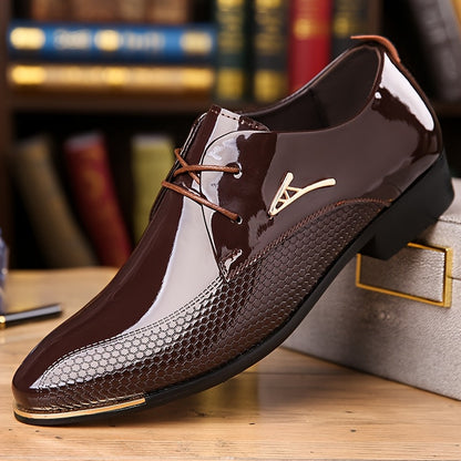Men's Dress Shoes & Oxfords - Everyday Comfort & Durable Sole – Dark Brown – Brown option – view 3