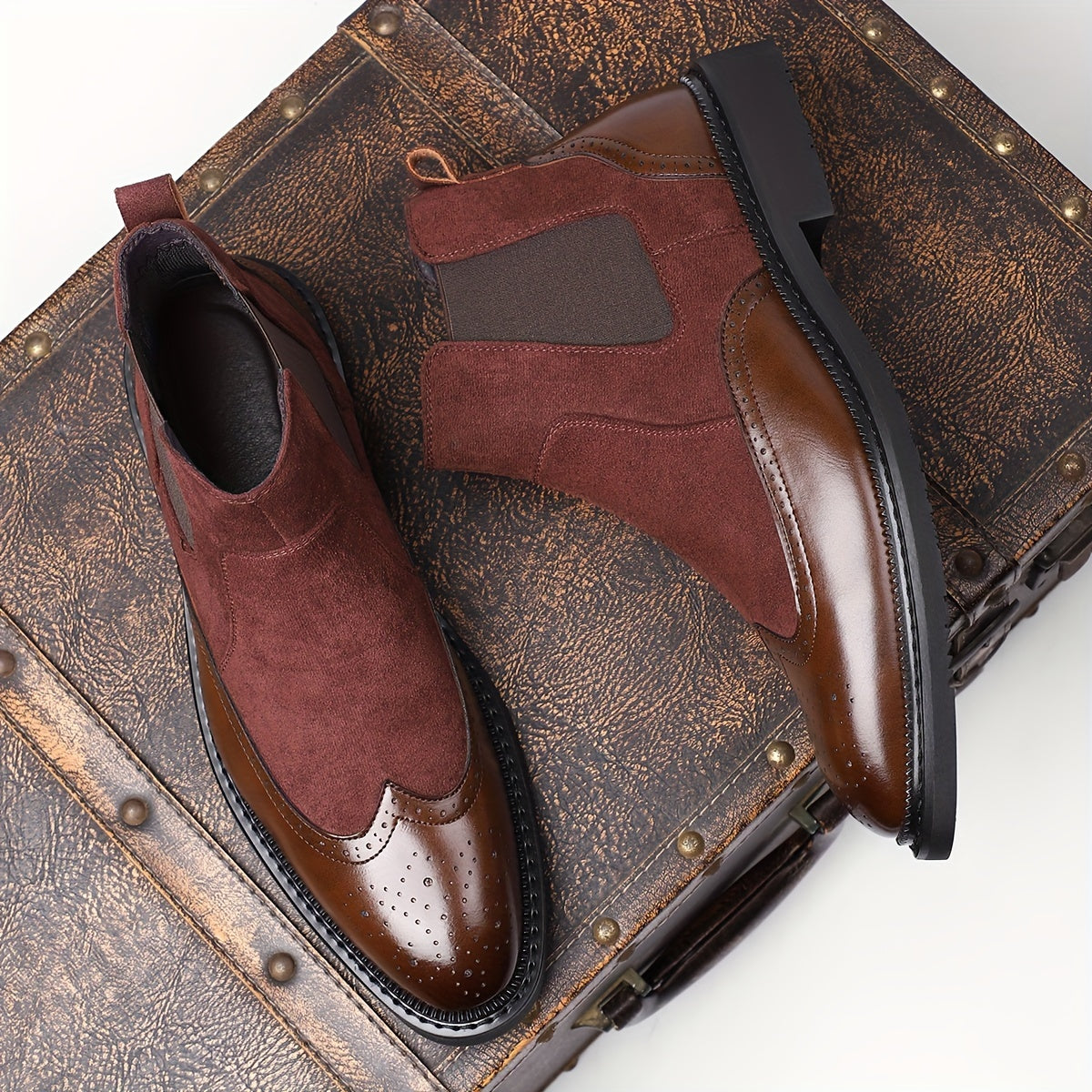 Men's Dress Shoes & Oxfords - Everyday Comfort & Durable Sole – Light Brown-1 – view 7