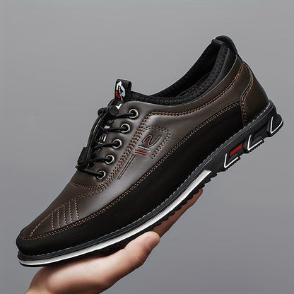 Men's Dress Shoes & Oxfords - Non-Slip Sole – Dark Brown / Grey – main product image
