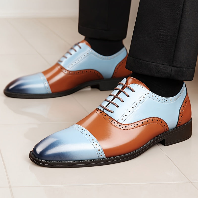 Men's Dress Shoes & Oxfords - Non-Slip Sole for Everyday Wear – 10-Variant Selection – Blue option – main product image