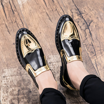 Men's Dress Shoes & Oxfords - Non-Slip Sole for Everyday Wear – Golden – main product image