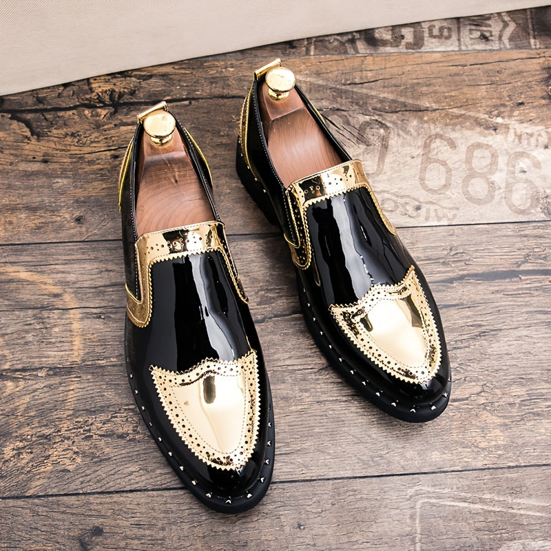 Men's Dress Shoes & Oxfords - Non-Slip Sole for Everyday Wear – Golden – view 2