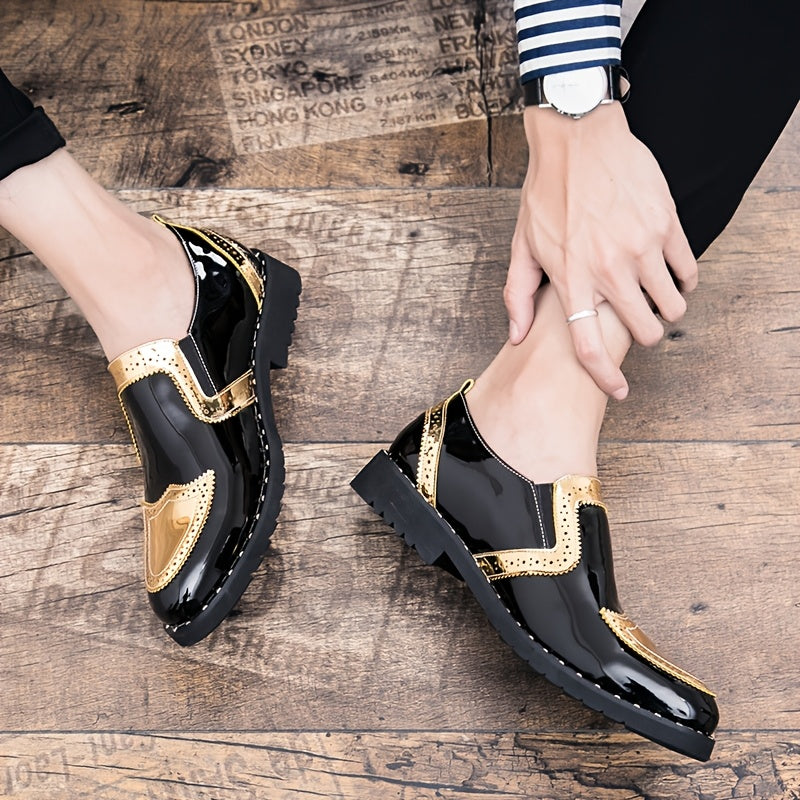 Men's Dress Shoes & Oxfords - Non-Slip Sole for Everyday Wear – Golden – view 7