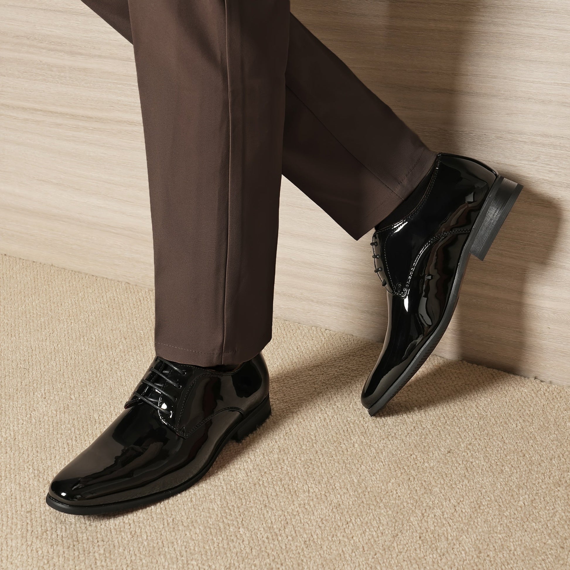 Men's Dress Shoes & Oxfords - Non-Slip Sole Lace-Up for Beach & Water – Black / White – view 3