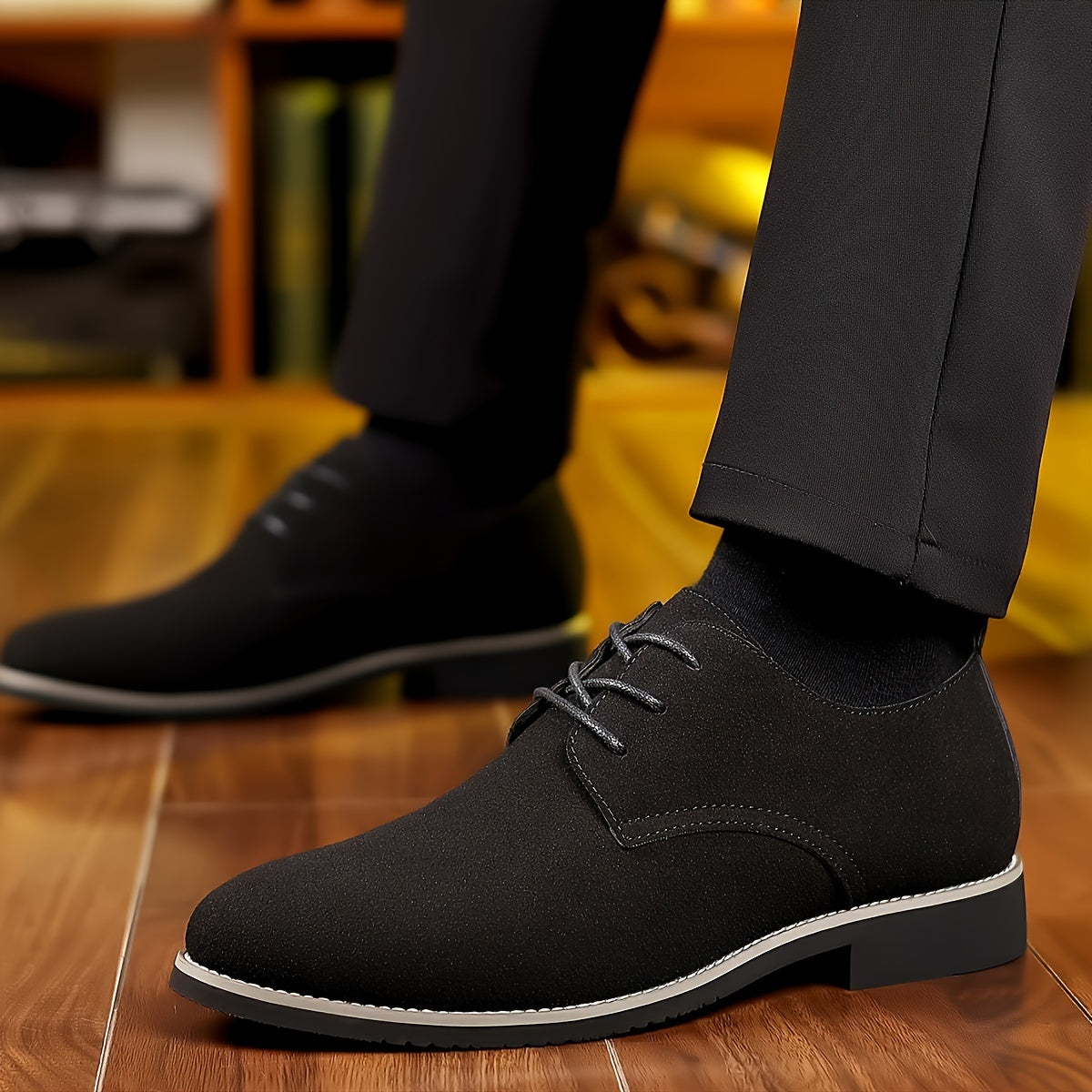 Men's Dress Shoes & Oxfords - Non-Slip Sole Lace-Up for Outdoor & – view 3