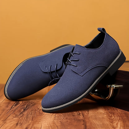 Men's Dress Shoes & Oxfords - Non-Slip Sole Lace-Up for Outdoor & – Blue option – view 2