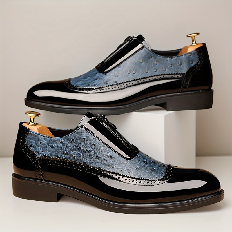 Men's Dress Shoes & Oxfords - Non-Slip Sole – Navy Color – view 2