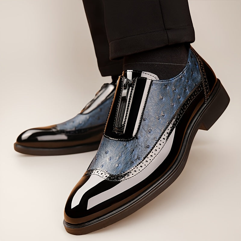 Men's Dress Shoes & Oxfords - Non-Slip Sole – Navy Color – view 5