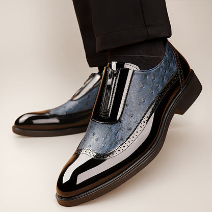 Men's Dress Shoes & Oxfords - Non-Slip Sole – Navy Color – view 5