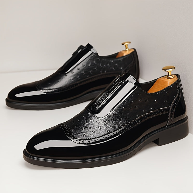 Men's Dress Shoes & Oxfords - Non-Slip Sole – Navy Color – view 8