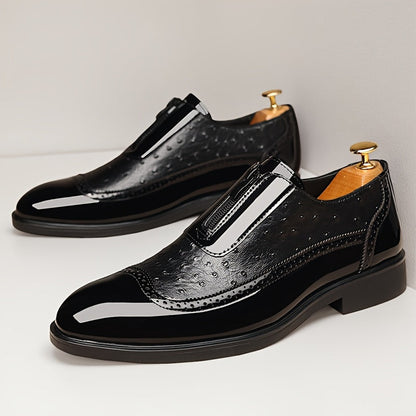 Men's Dress Shoes & Oxfords - Non-Slip Sole – Navy Color – view 8