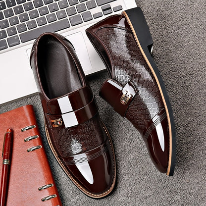 Men's Dress Shoes & Oxfords - Slip-On Ease – Black / Dark Brown – Black option – main product image