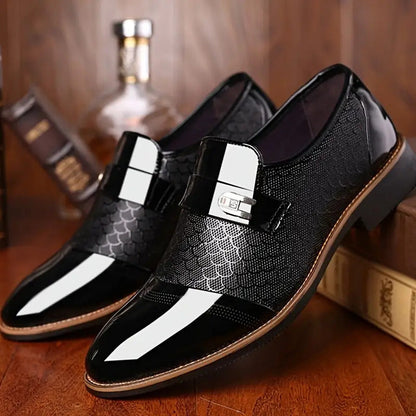 Men's Dress Shoes & Oxfords - Slip-On for Everyday Wear – Black / Dark Brown – view 2