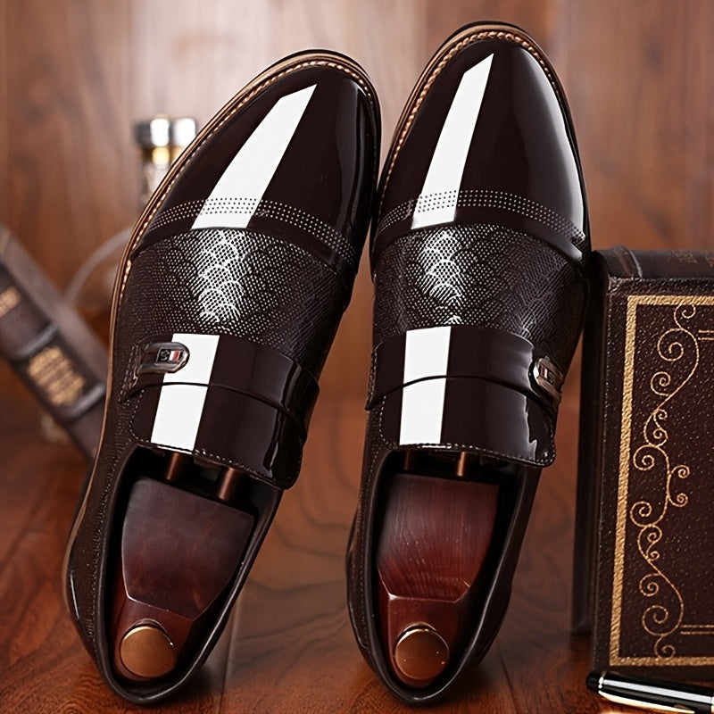Men's Dress Shoes & Oxfords - Slip-On for Everyday Wear – Black / Dark Brown – Black option – main product image