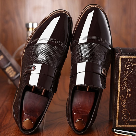 Men's Dress Shoes & Oxfords - Slip-On for Everyday Wear – Black / Dark Brown – Black option – main product image