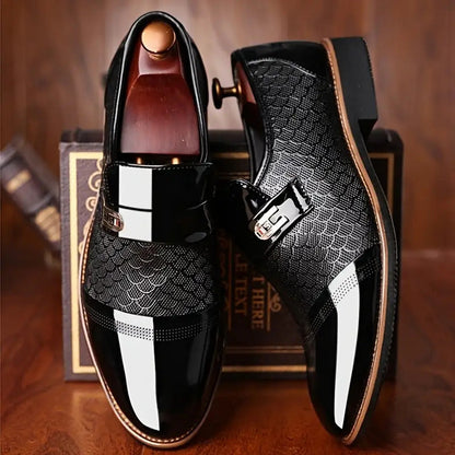 Men's Dress Shoes & Oxfords - Slip-On for Everyday Wear – Black / Dark Brown – Black option – view 3