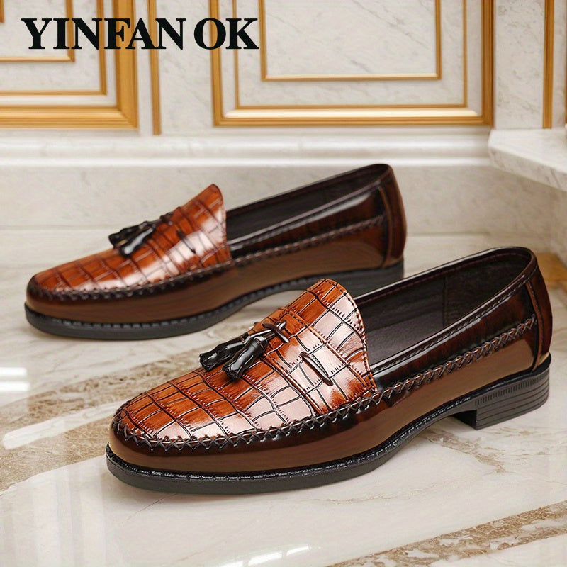 Men's Dress Shoes & Oxfords - Slip-On for Everyday Wear – Dark Brown – main product image