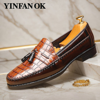 Men's Dress Shoes & Oxfords - Slip-On for Everyday Wear – Dark Brown – view 2