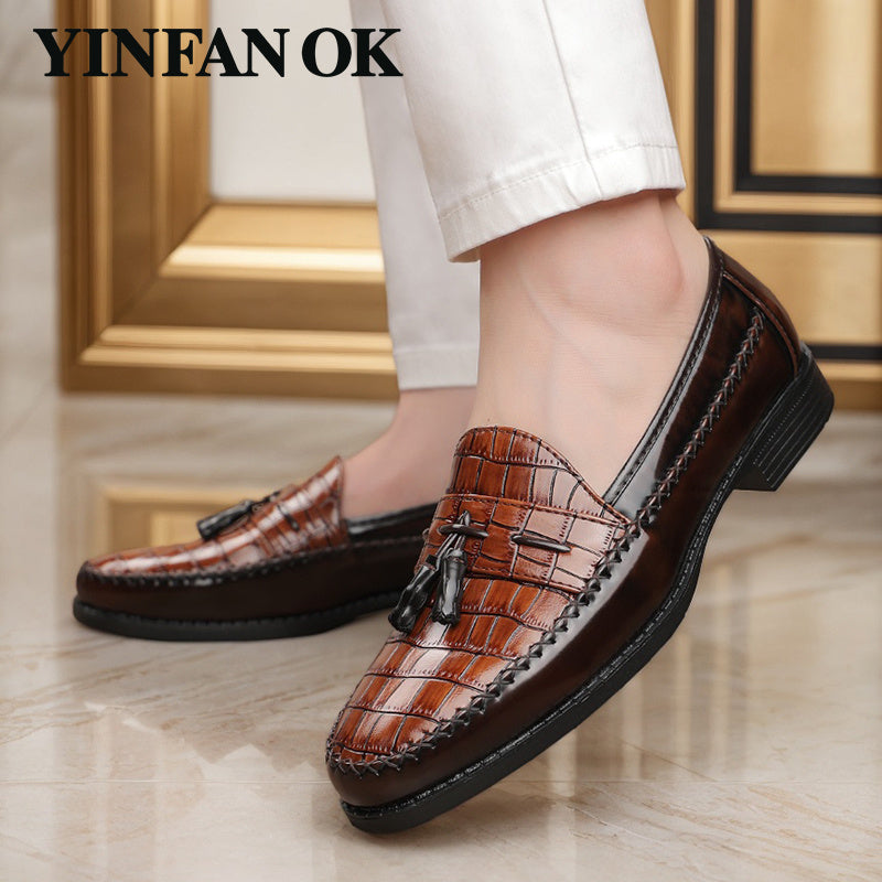 Men's Dress Shoes & Oxfords - Slip-On for Everyday Wear – Dark Brown – view 3