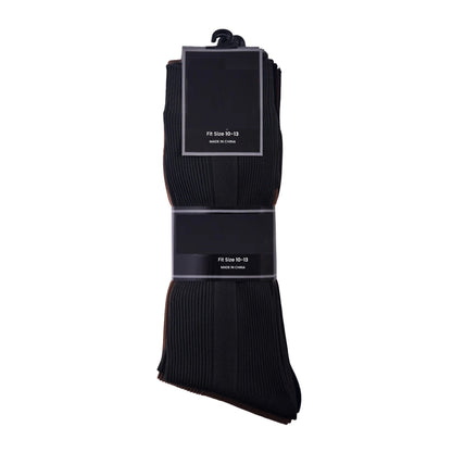 Men's Dress Socks - Business Comfort – Black Pairs – view 4