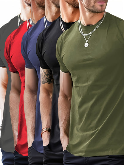 Men's Essential T-Shirt - Crew Neck Short Sleeve – 8-Color Selection – view 9