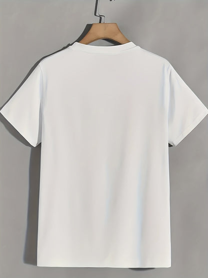 Men's Essential T-Shirt - Round Neck Short Sleeve – Black – view 5