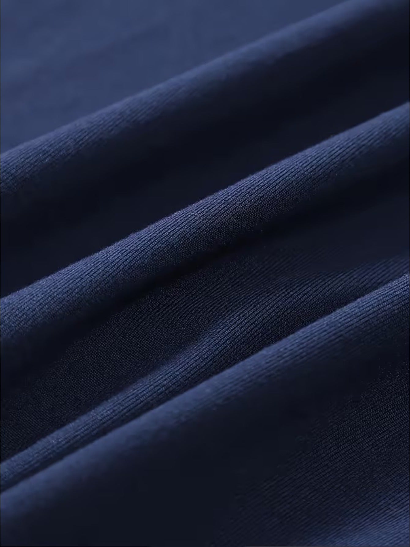 Men's Essential T-Shirt - Round Neck Short Sleeve – Navy Color – view 8
