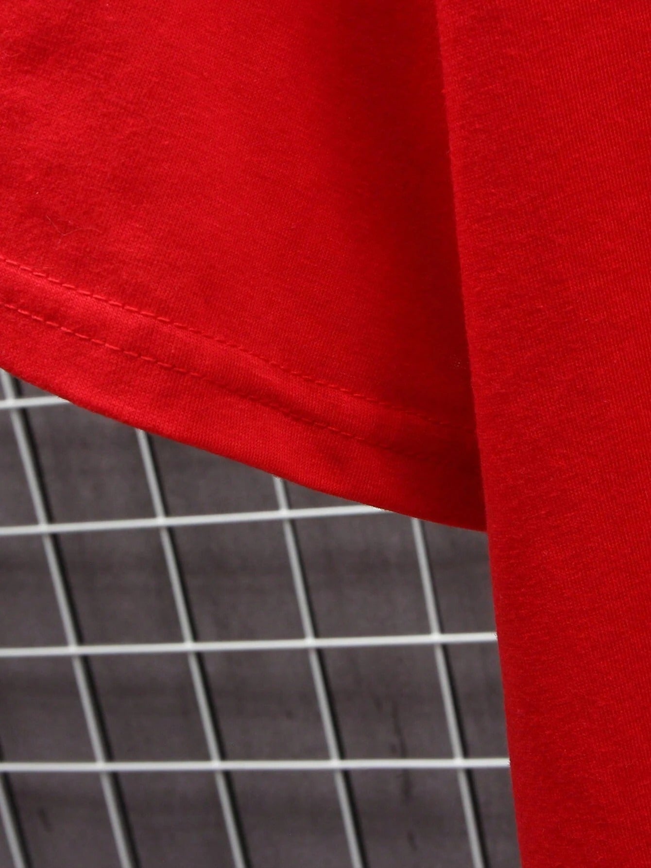 Men's Essential T-Shirt - Round Neck Short Sleeve – Red Colorway 20293 – view 8