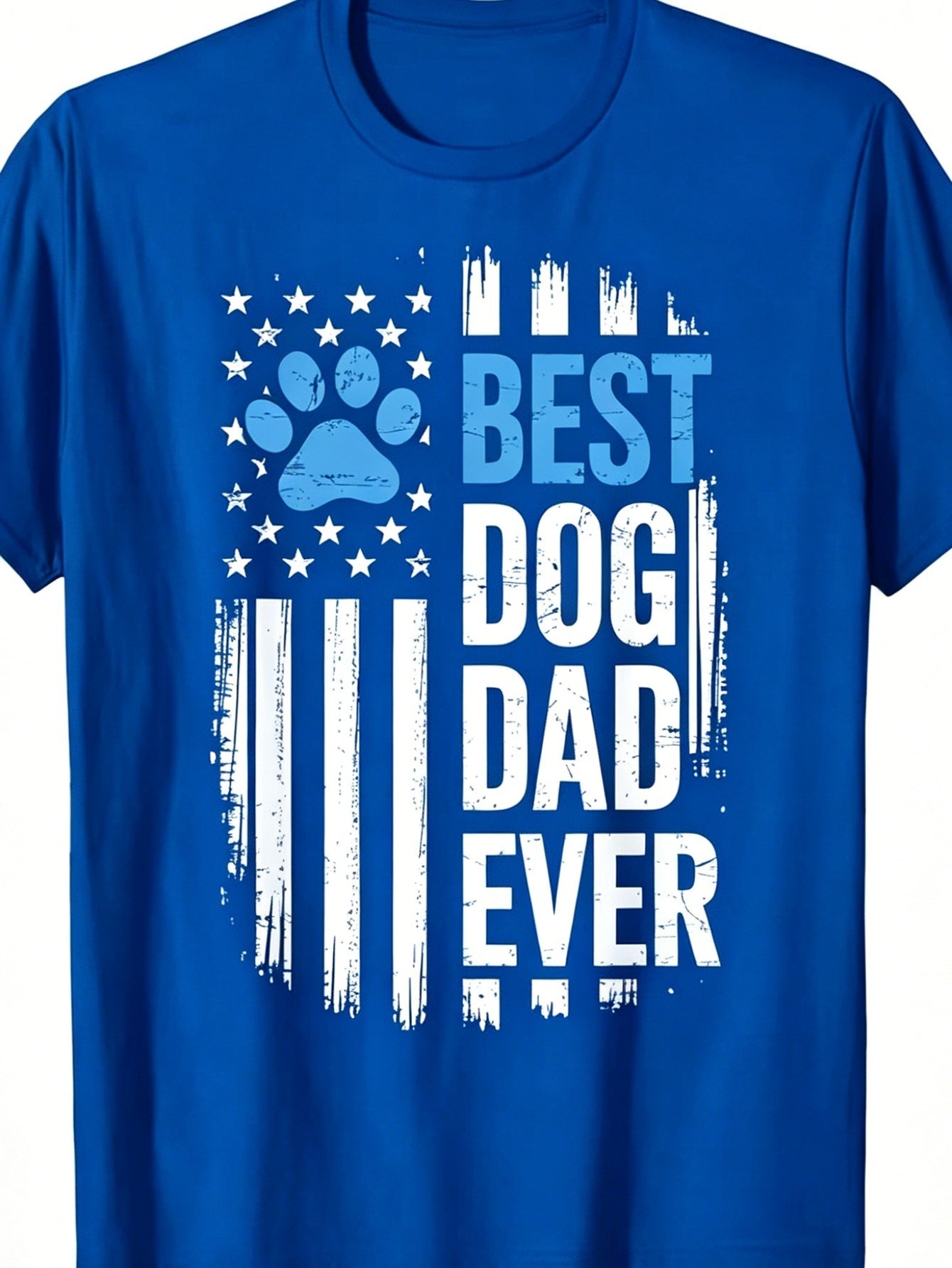 Men's Essential T-Shirt - Round Neck Short Sleeve – Royal Blue – view 7