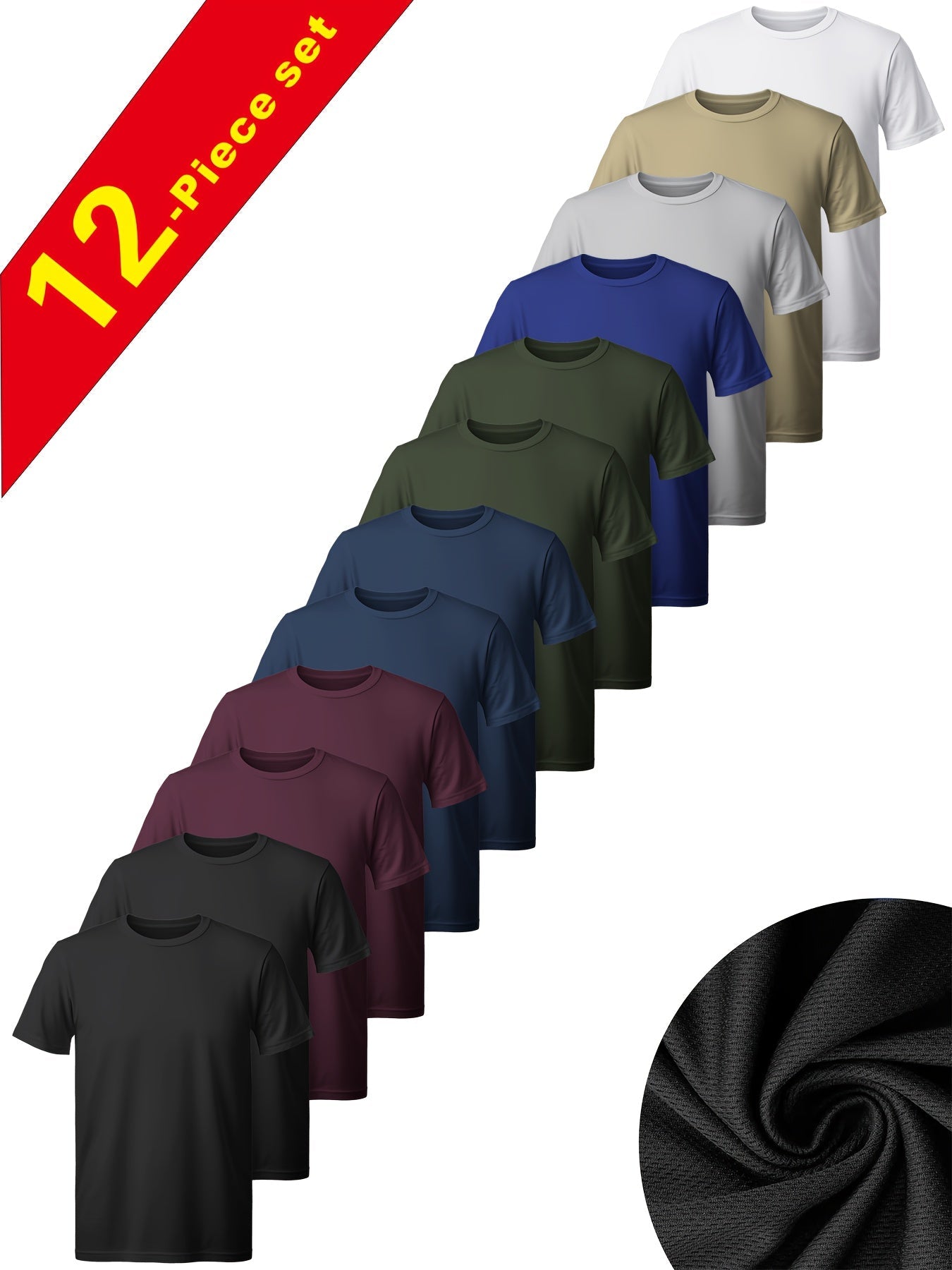 Men's Essential T-Shirt - Round Neck Short Sleeve – Sizes S–XXL – view 9