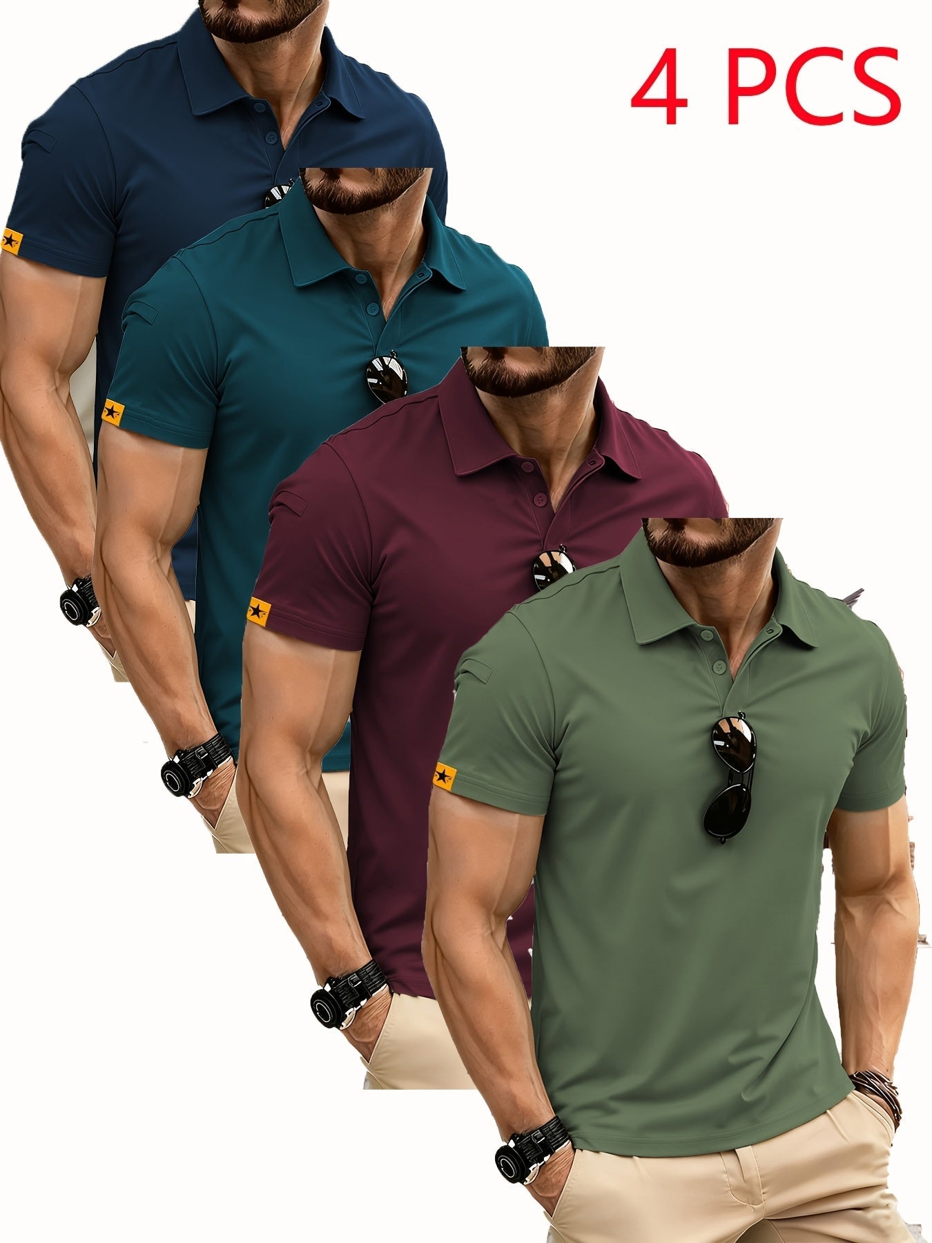 Men's Essential T-Shirt - Round Neck Short Sleeve Streetwear – Regular fit – view 13
