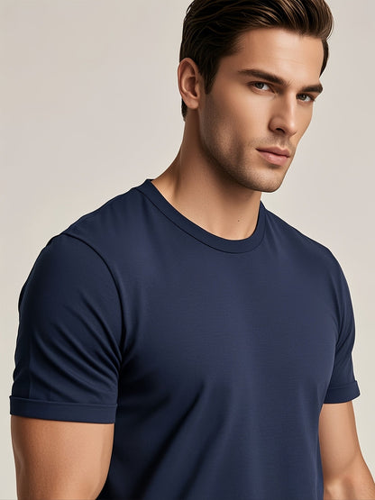 Men's Essential T-Shirt - Round Neck Short Sleeve Streetwear Style – view 5