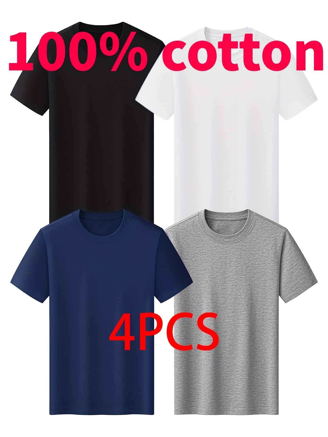 Men's Essential T-Shirt - Round Neck Short Sleeve Streetwear Style – view 7