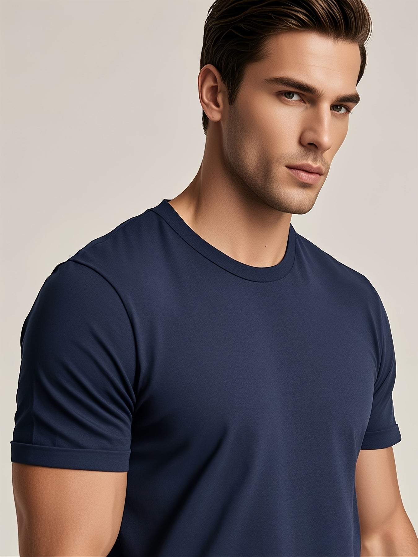 Men's Essential T-Shirt - Round Neck Short Sleeve Streetwear Style – view 11