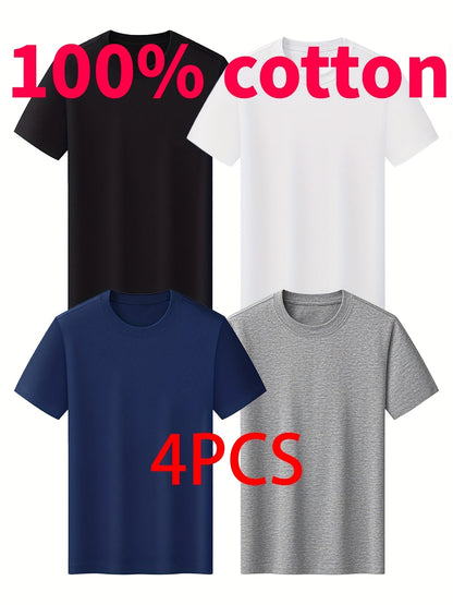Men's Essential T-Shirt - Round Neck Short Sleeve Streetwear Style – view 15